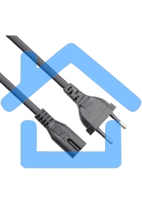 Кабель для аудио-видео техники IEC-320-C7--розетка 220V, 2-pin, 1,8м, медь, VCOM
