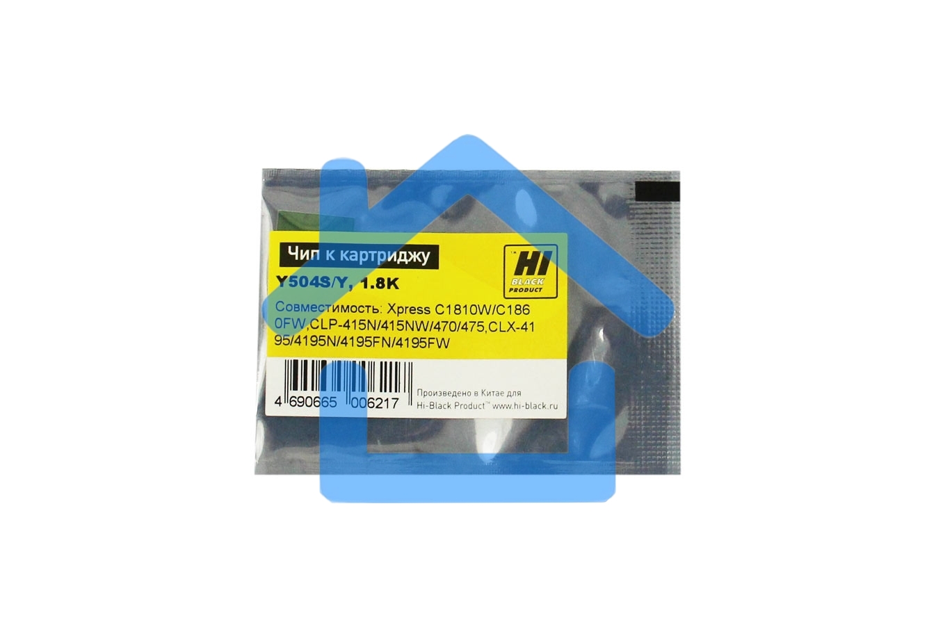 Чип к картриджу Samsung CLP-415/470/CLX4195 (Hi-Black), CLT504, 1.8K, Y