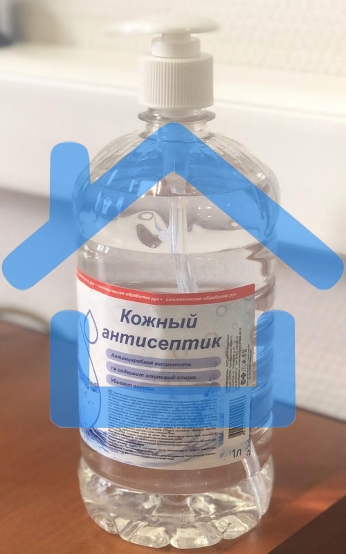 Гель-антисептик для рук, флакон с дозатором 1л (1/6)