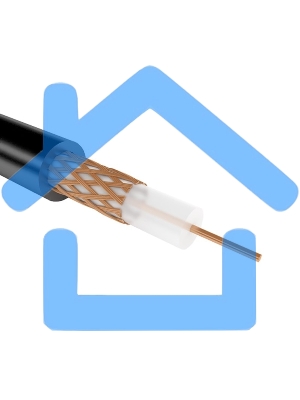 Кабель коаксиальный Rexant РК 75-4-11А, бухта 200 м, черный