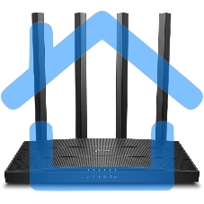 Роутер беспроводной TP-Link Archer C6U AC1200 10/100/1000BASE-TX/4G ready черный