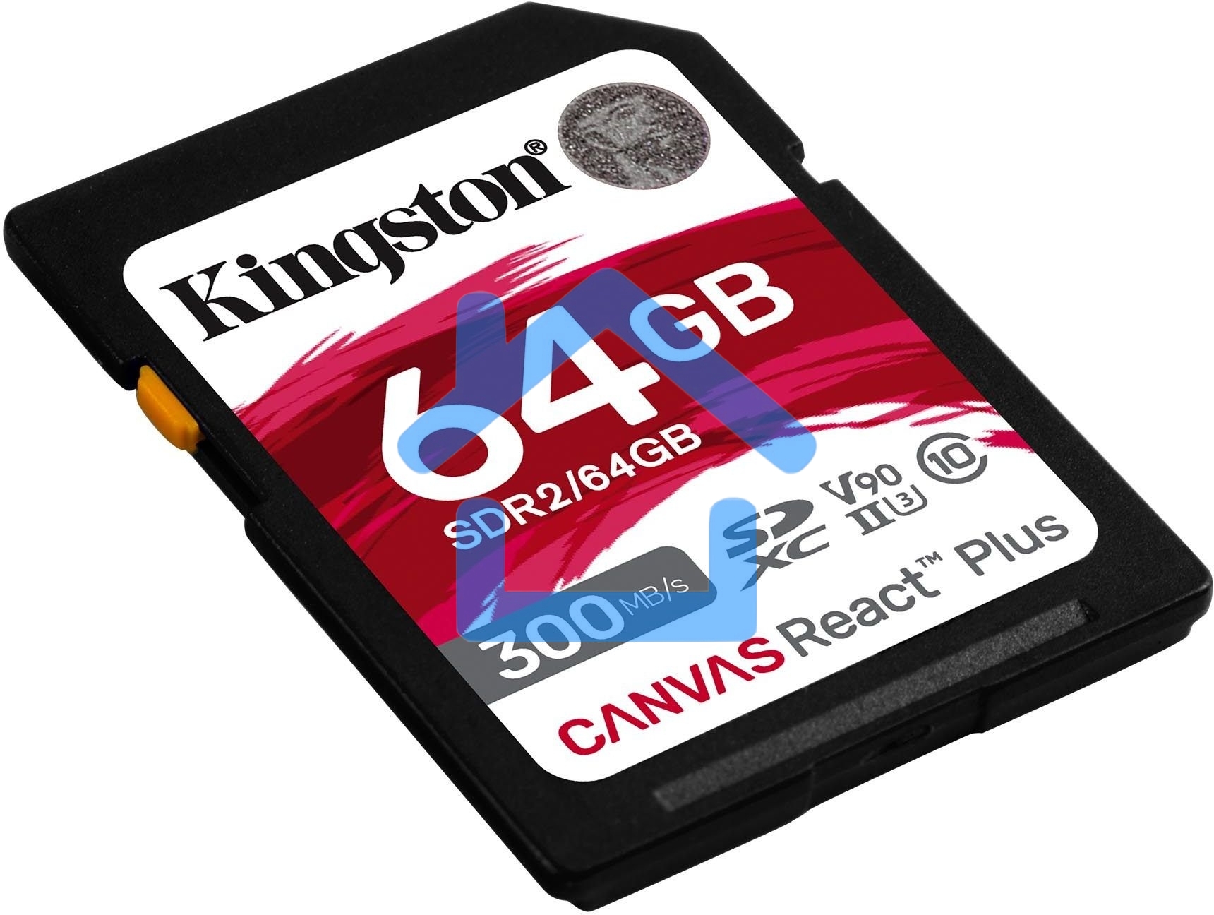 Флеш карта SDHC 64Gb Kingston SDHC, UHS-I Class U3 V90, чтение: 300Мб/с, запись: 260Мб/с <SDR2/64Gb>
