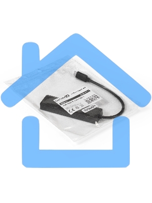 Хаб USB (концентратор) ExeGate DUB-4CP/1 (кабель-адаптер USB Type C --> 4xUSB3.0, Plug&Play, черный)