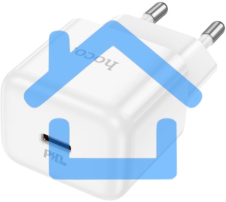 Сетевое зарядное устройство Hoco N32 Glory White 30W 3A+2A+1.5A (PD+QC+AFC) USB Type-C универсальное белый