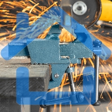 Тиски слесарные, 63 мм, крепление для стола, винтовой зажим (Глазов) Россия