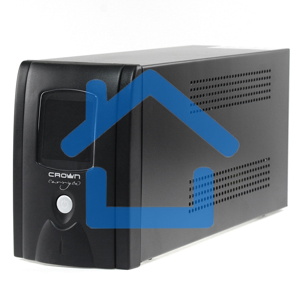 Источник бесперебойного питания CROWN Line Intractive CMU-SP650EURO LCD USB 650VA\390W, корпус металл, 1x12V/7AH, розетки 2*EURO+3*IEC, трансформатор AVR 140-290V, LCD-дисплей, съемный кабель 1.2 м, порт RJ11/45, порт USB, защита: от перегрузки, от КЗ, от