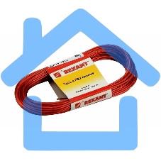 Трос стальной в ПВХ оплетке d=2,0 мм, красный ( моток 20 м) Rexant Трос стальной в ПВХ оплетке d=2,0 мм, красный ( моток 20 м) Rexant