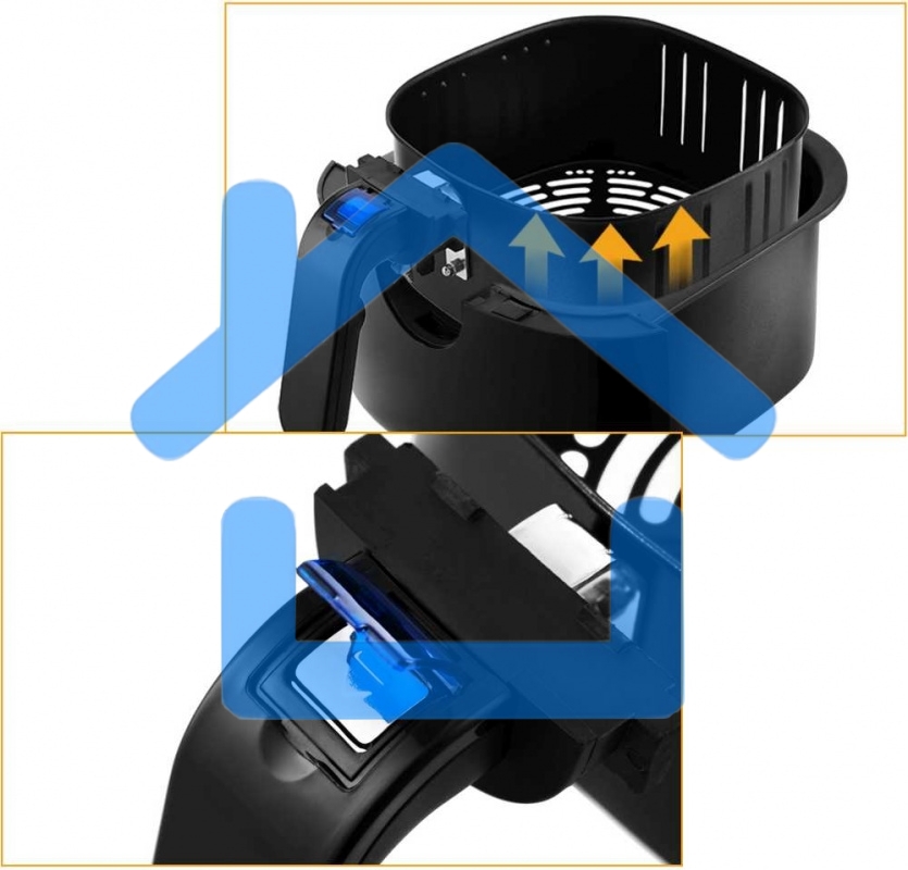 Аэрогриль Kitfort KT-2210 1400Вт черный