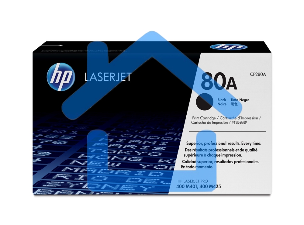 Картридж лазерный HP 80A (CF280A) черный для LaserJet Pro 400 M401/M425 2700 стр.