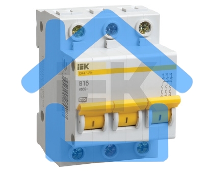 Выключатель автоматический Iek MVA20-3-020-C ВА47-29 3Р 20А 4,5кА х-ка С ИЭК
