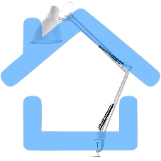 Светильник настольный Camelion KD-335 C01 белый с метал. струбциной, 230V, 40W, E27