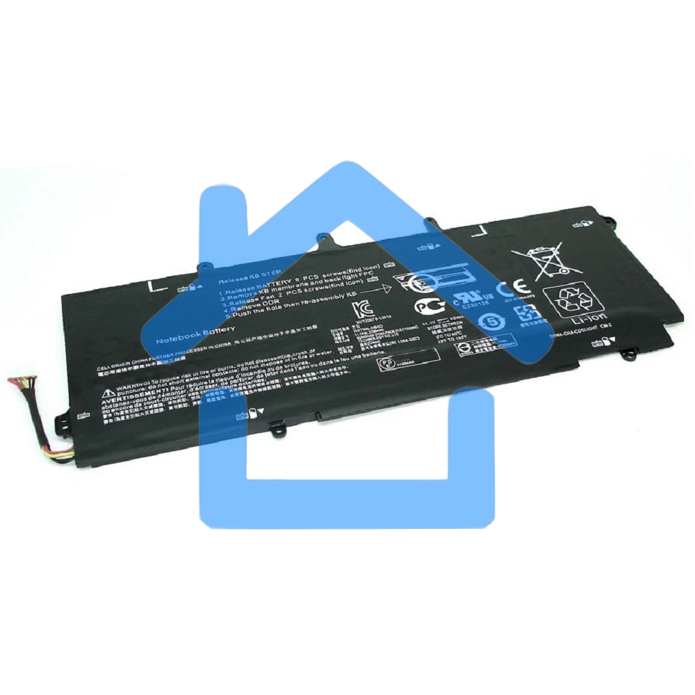 Аккумуляторная батарея для ноутбука HP Elitebook 1040 G1  11.1V 42Wh