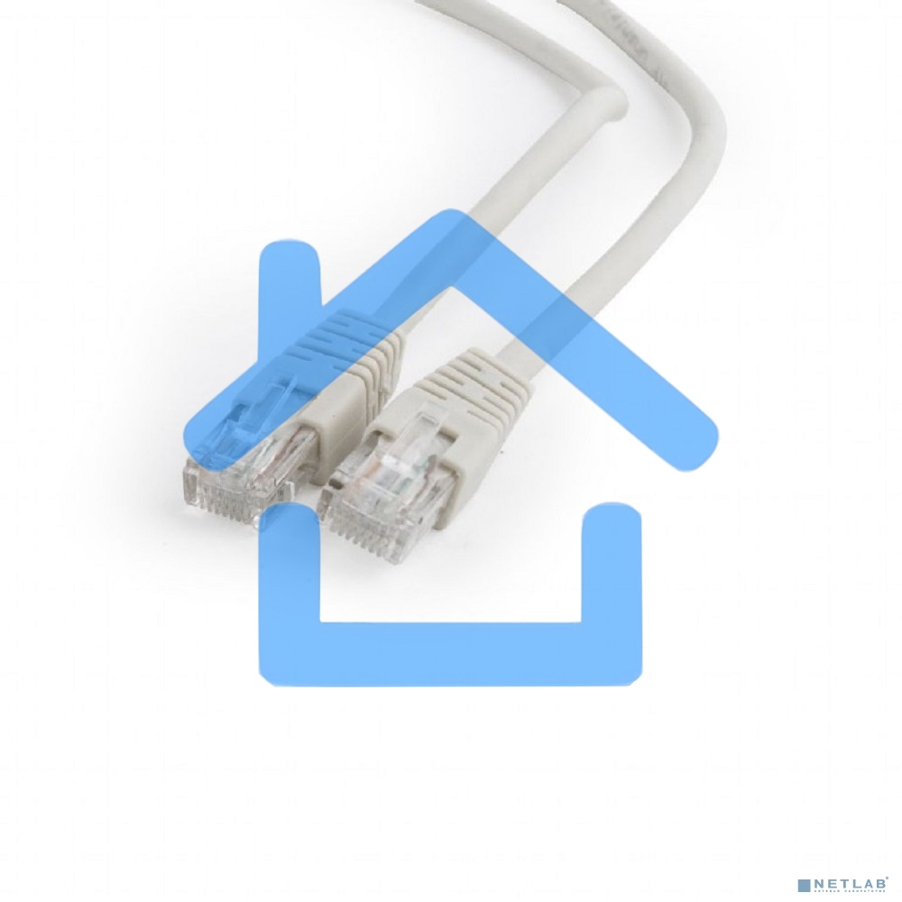 Патч-корд UTP Cablexpert PP6U-1M кат.6, 1м, литой, многожильный (серый)