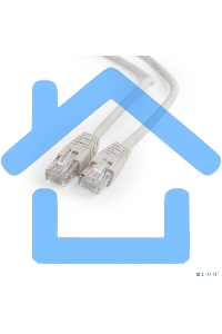 Патч-корд UTP Cablexpert PP6U-1M кат.6, 1м, литой, многожильный, серый