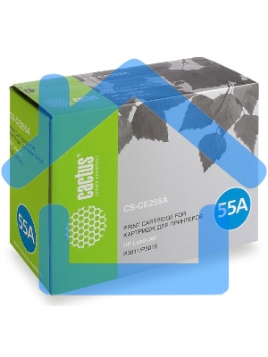 Картридж лазерный Cactus CS-CE255AS черный (6000 стр.) для HP LaserJet P3011/P3015