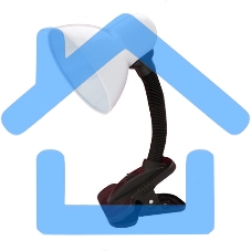 Лампа настольная UNIEL TLI-206 White 60 Ватт, E27, на прищепке, белый Лампа настольная UNIEL TLI-206 White 60 Ватт, E27, на прищепке, белый