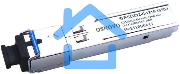 Модуль Osnovo SFP-S1SC12-G-1310-1550-I