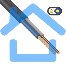 Кабель силовой медный ВВГ-Пнг(А)-LS 2x2,5 мм², 100 м, ГОСТ 31996-2012, ТУ 16.К71-310-2001