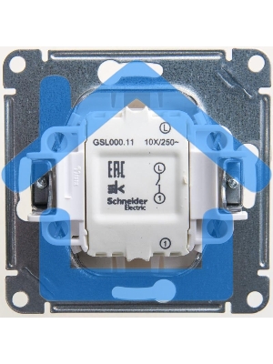 Механизм выключателя 1-кл. СП GLOSSA 10А IP20 10AX перламутр SchE GSL000611