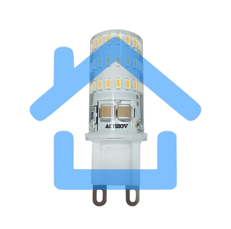 Лампа светодиодная PLED-G9 5Вт капсульная 2700К тепл. бел. G9 300лм 220-230В JazzWay 1032102B
