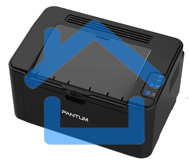 Принтер лазерный Pantum P2500W, А4, ч/б, печ. до 22 стр/мин, 1200x1200 dpi, USB, Wi-Fi