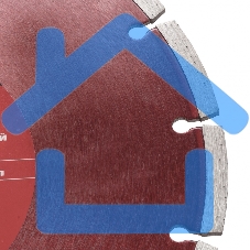 Диск алмазный Matrix отрезной сегментный, 230 x 22,2 мм, сухая резка Professional