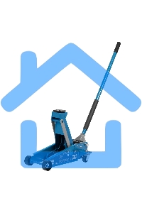 Домкрат гидравлический подкатной, 3 т, 120-450 мм, быстрый подъем, проф. Stels