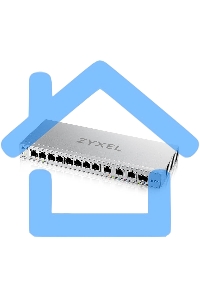 Мультигигабитный Smart L2 коммутатор Zyxel XGS1250-12, 8xGE, 3x1/2,5/5/10G, 1xSFP+, кнопка LED ECO Mode, настольный