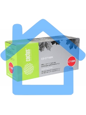 Картридж лазерный Cactus CS-C718BK черный (3400 стр.) для принтеров Canon i-Sensys MF8330/MF8340/MF8350/MF8360/MF8540/MF8580/LBP7200/7210/7660/7680