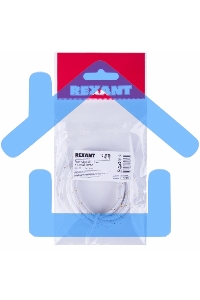 Аудиокабель AUX Rexant 3.5 мм в тканевой оплетке 1 м белый