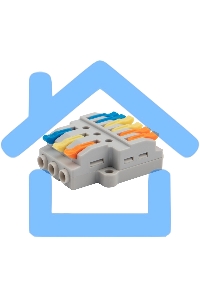 Клемма соединительная многоразовая быстрозажимная разветвительная, с монтажной площадкой (3х2) (50 шт./уп.) Rexant