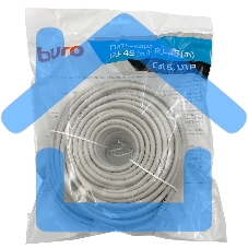 Патч-корд Buro Basic UTP 4 пары cat6 CCA molded 30м серый RJ-45 (m)-RJ-45 (m)