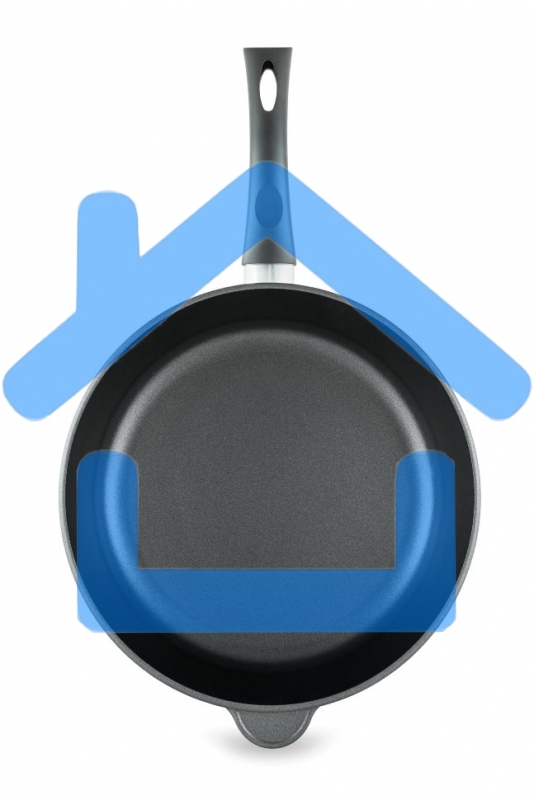 Сковорода НЕВА МЕТАЛЛ 9128 д.28(Диаметр 28 см. 4-х слойное антипригарное покрытие ТИТАН пк равномерно нагревается за счет особой конструкции корпуса по принципу 