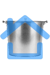 Бак для воды Россия оцинкованный с крышкой 32л,без крана67549