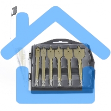 Набор сверл Matrix перовых по дереву, 10-12-16-18-20-25 мм 6 шт пластик Набор сверл Matrix перовых по дереву, 10-12-16-18-20-25 мм 6 шт пластик