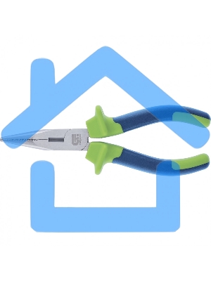 Длинногубцы прямые,200 мм, двухкомпонентные рукоятки Сибртех