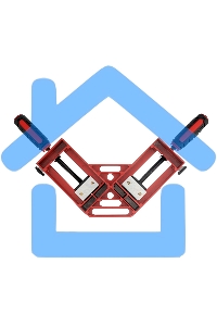 Быстрозажимная угловая струбцина Matrix 65/65 мм, обрезиненные рукоятки