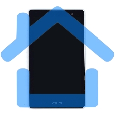 Модуль (матрица + тачскрин) для Asus ZenPad C 7.0 Z170C черный с серебристой рамкой