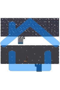 Клавиатура для ноутбука Lenovo Ideapad U530 U530P U530P-IFI черная с подсветкой