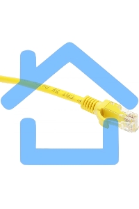 Патч-корд UTP Cablexpert кат.5e, 5м, литой, многожильный (желтый)