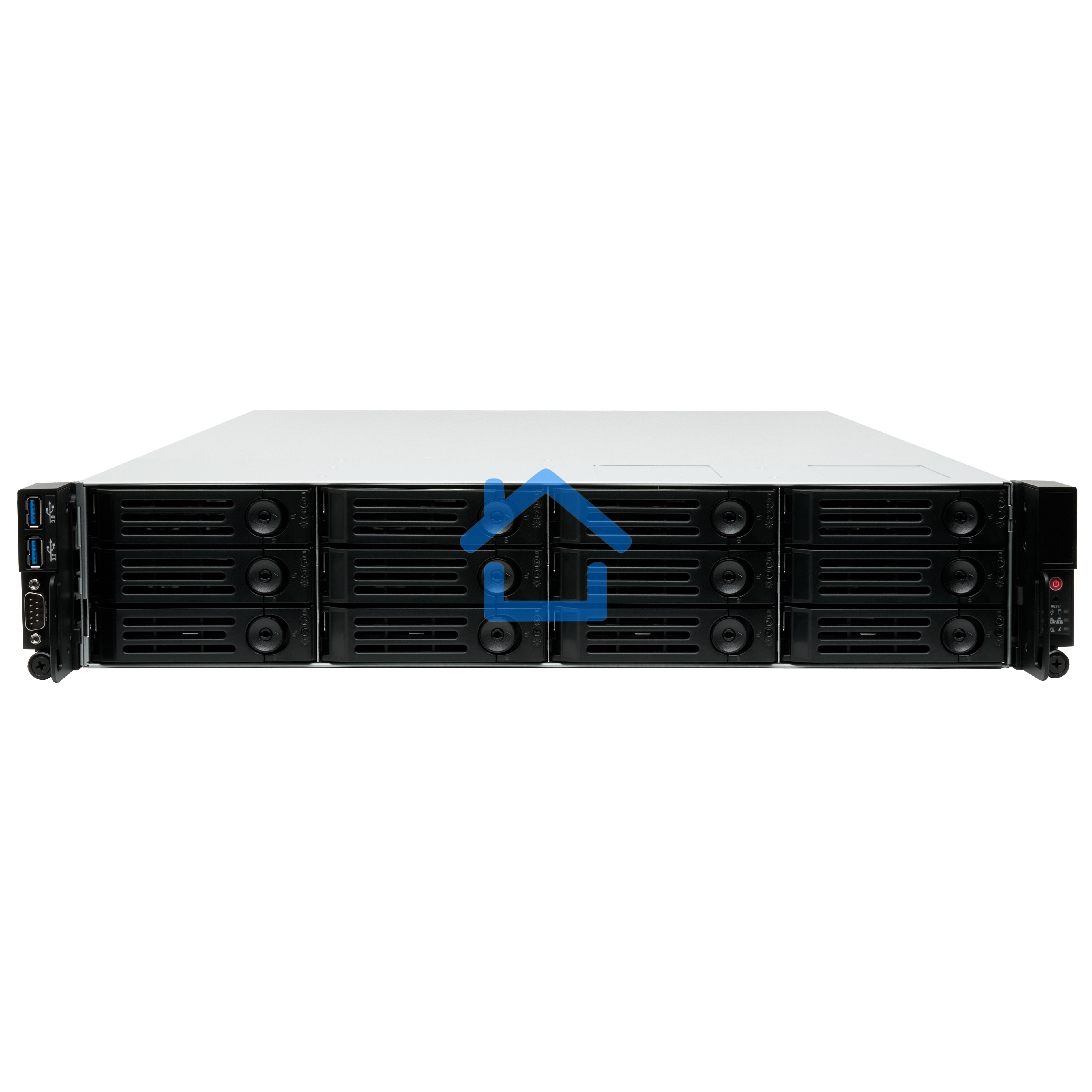 Серверный корпус Ablecom 2U CS-R29-05P; E-ATX, ATX, Micro-ATX, Mini-ITX MBs; 12 x 3.5'' hs; 1200W CRPS(1+1); no rails