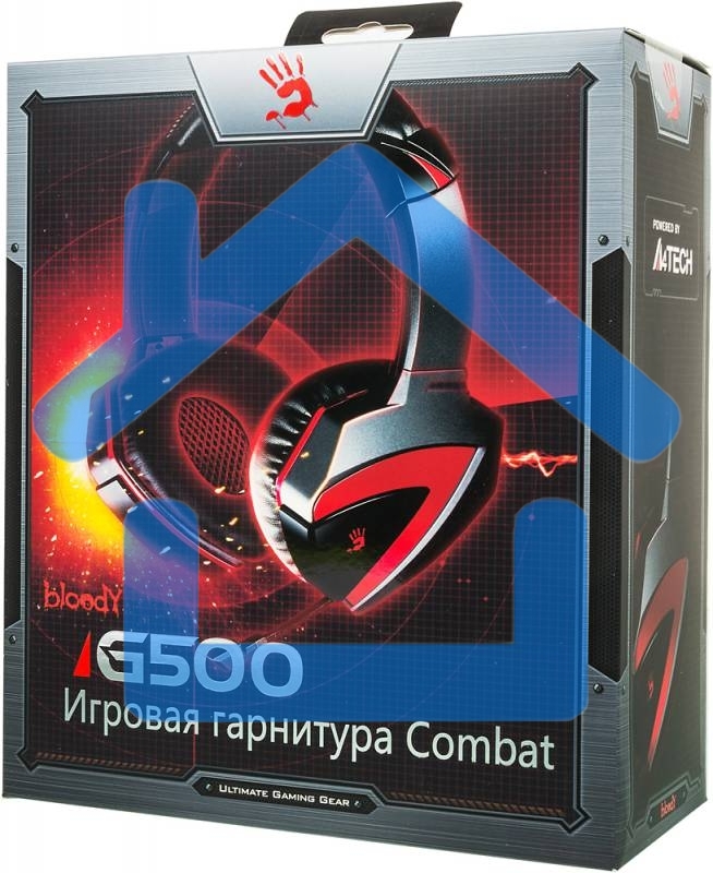 Гарнитура A4Tech Bloody G500 черный/красный (1.5 м) микрофон