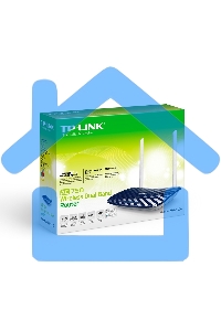 Маршрутизатор беспроводной TP-Link Archer C20 10/100BASE-TX синий