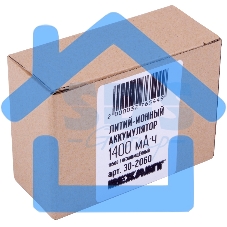 Портативный аккумулятор Li-ion 18500 unprotected 1400 mAH 3.7 В Rexant