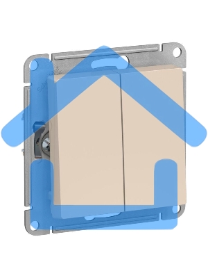 Механизм переключателя 2-кл. ATLAS DESIGN (сх.6) 10АХ беж. SchE ATN000265