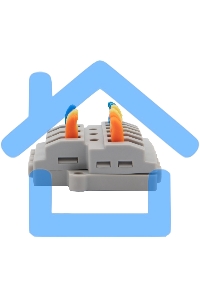 Клемма соединительная многоразовая быстрозажимная разветвительная, с монтажной площадкой (3х2) (50 шт./уп.) Rexant