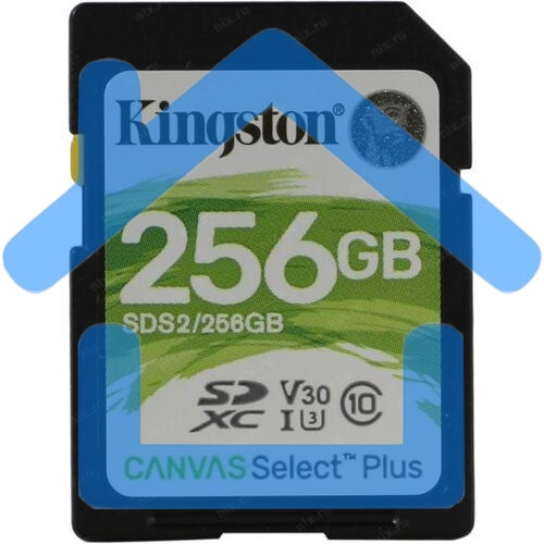 Флеш карта SDXC 256Gb Class10 Kingston <SDS2/256Gb>, Canvas Select 100R CL10 UHS-I
