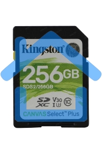 Флеш карта SDXC 256Gb Class10 Kingston <SDS2/256Gb>, Canvas Select 100R CL10 UHS-I