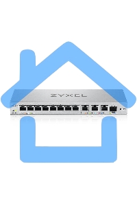 Мультигигабитный Smart L2 коммутатор Zyxel XGS1250-12, 8xGE, 3x1/2,5/5/10G, 1xSFP+, кнопка LED ECO Mode, настольный