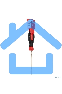 Отвертка шлицевая SL 6х125 мм, трехкомпонентная рукоятка, сталь S2 Rexant